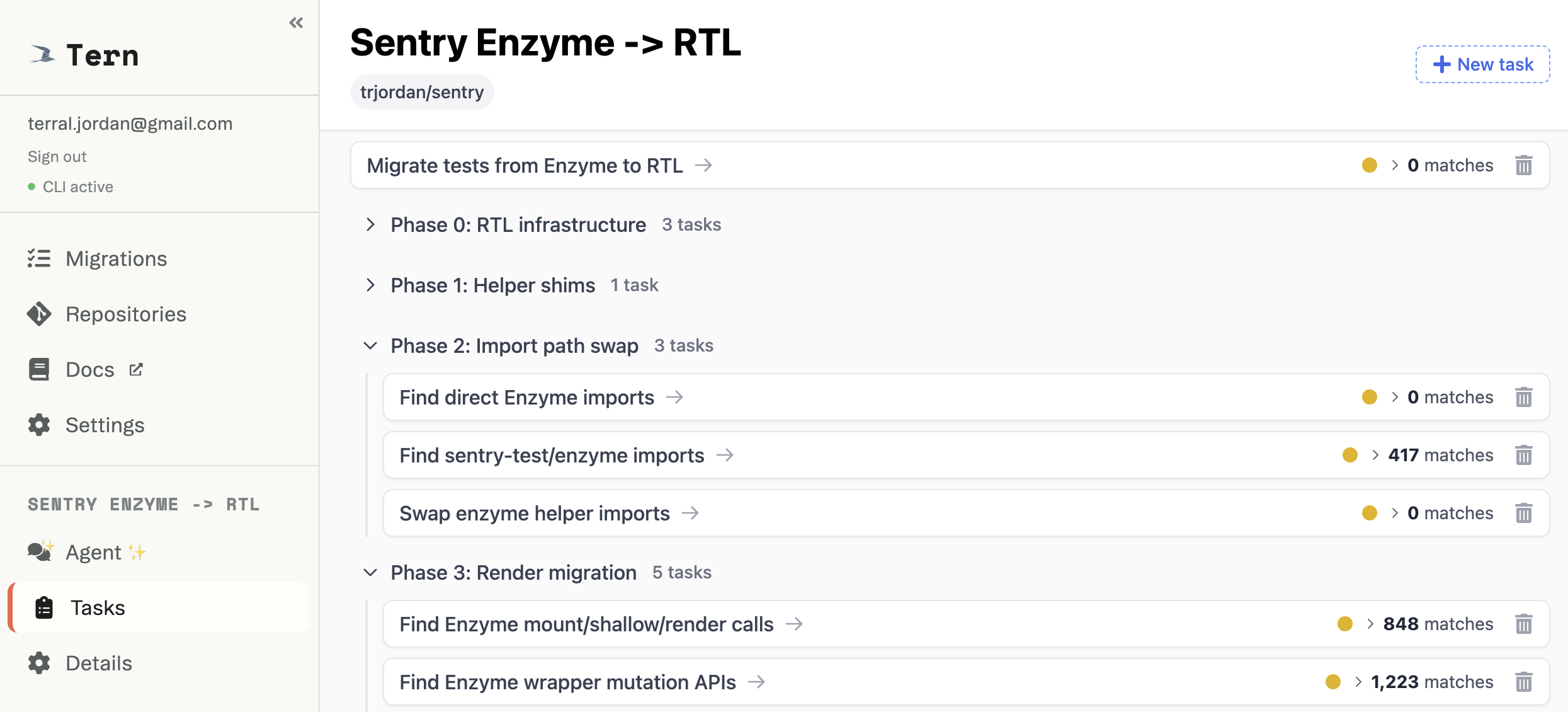 Tern enzyme plan
