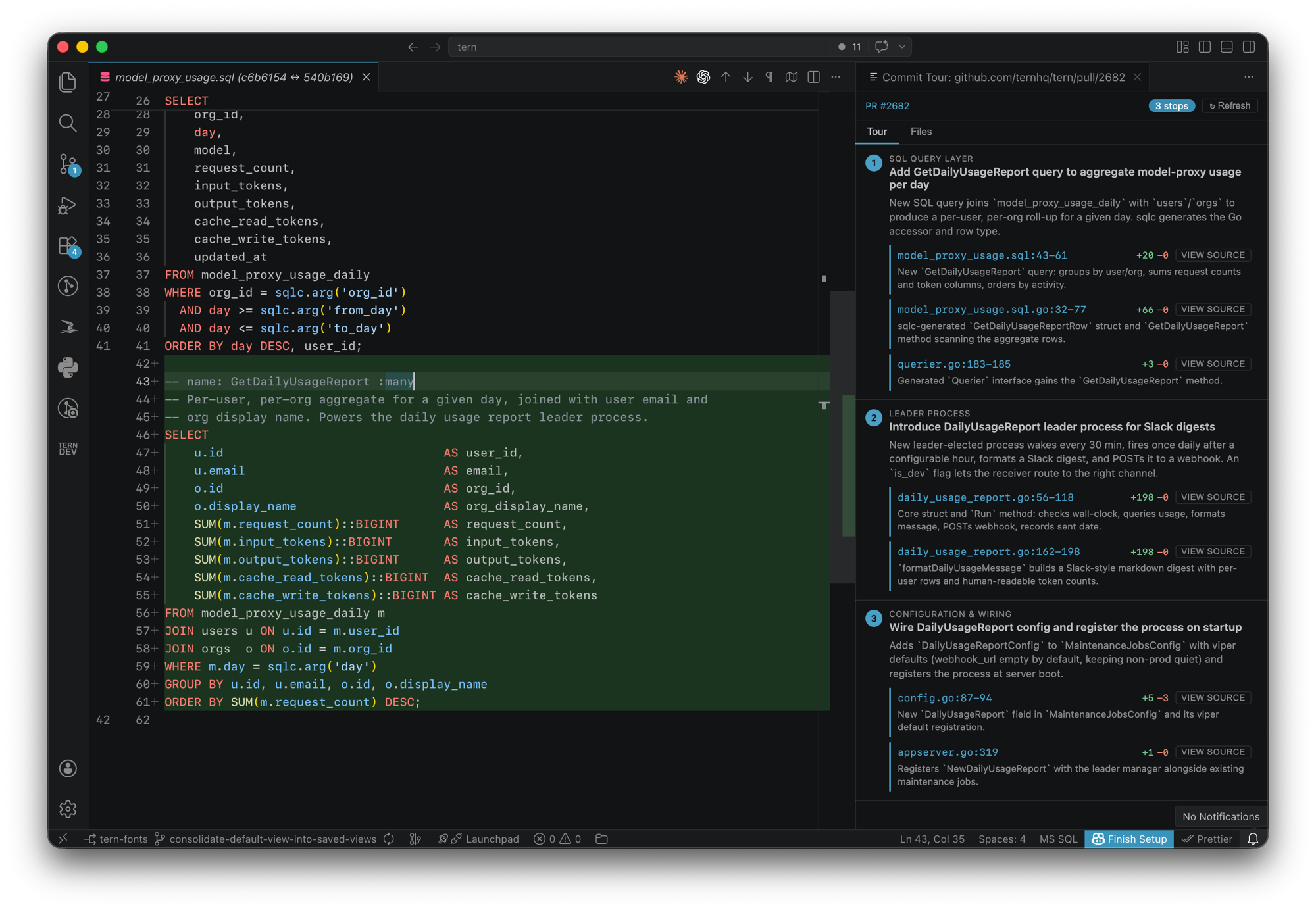 PR tour in VSCode